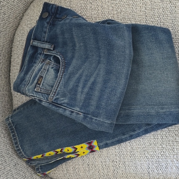 Polo Ralph Lauren The Callen High Rise Slim Jeans Beaded New - Picture 3 of 7